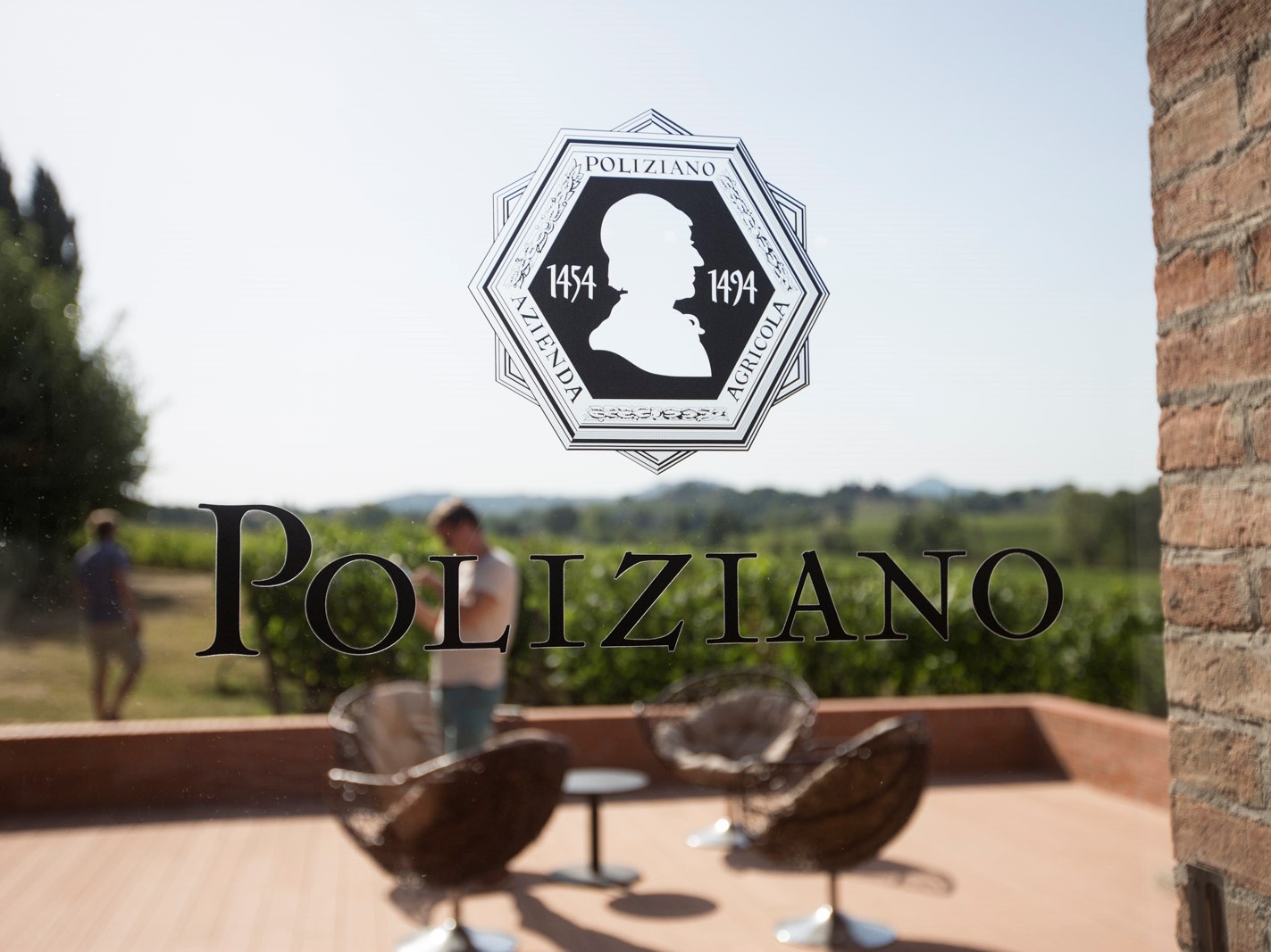 Through the Poliziano winery doors